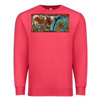 Cardinal texas longhorn with aztec tiger and  leopard Premium Sweatshirt - RanaPortraitStore
