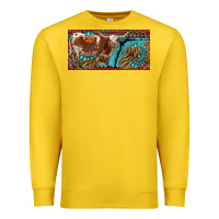 Lemon texas longhorn with aztec tiger and  leopard Premium Sweatshirt - RanaPortraitStore