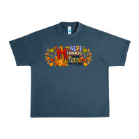 Midnight Navy give thanks to the lord for he is good Urban Heavy Tee - CowhideDigitalArt