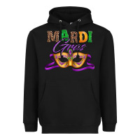 Black happy mardi gras carnival mask Heavyweight Hoodie - Jasminsmagicworld
