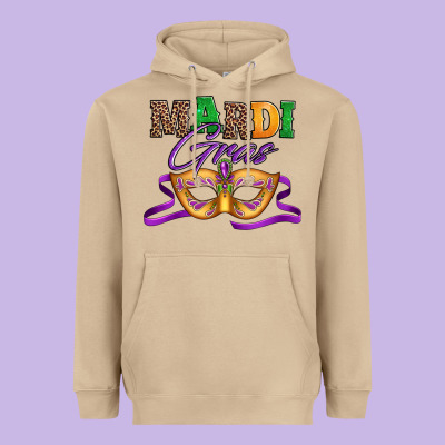 Happy Mardi Gras Carnival Mask Heavyweight Hoodie Designed By Jasminsmagicworld