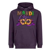 Plum happy mardi gras carnival mask Heavyweight Hoodie - Jasminsmagicworld
