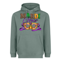 Sage happy mardi gras carnival mask Heavyweight Hoodie - Jasminsmagicworld