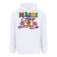 White happy mardi gras carnival mask Heavyweight Hoodie - Jasminsmagicworld
