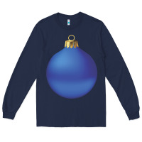 Navy christmas ornament 2 Long Sleeve Tee - artisFamous