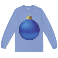 Colony Blue christmas ornament 2 Long Sleeve Tee - artisFamous