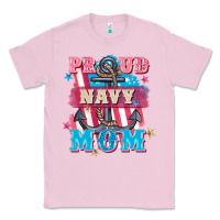 Bubblegum Pink Proud navy Mom Mother's Day Classic Tee - FaDigitalArtStudio