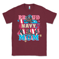 Burgundy Proud navy Mom Mother's Day Classic Tee - FaDigitalArtStudio