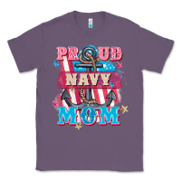 Lavender Proud navy Mom Mother's Day Classic Tee - FaDigitalArtStudio