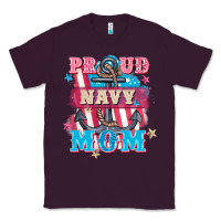 Plum Proud navy Mom Mother's Day Classic Tee - FaDigitalArtStudio