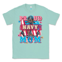 Seafoam Proud navy Mom Mother's Day Classic Tee - FaDigitalArtStudio