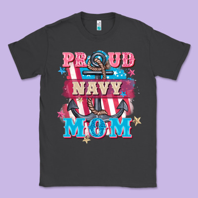 Proud Navy Mom Mother's Day Classic Tee Designed By Fadigitalartstudio