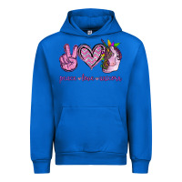 Cobalt Peace Love Unicorn Urban Hoodie - Jasminsmagicworld