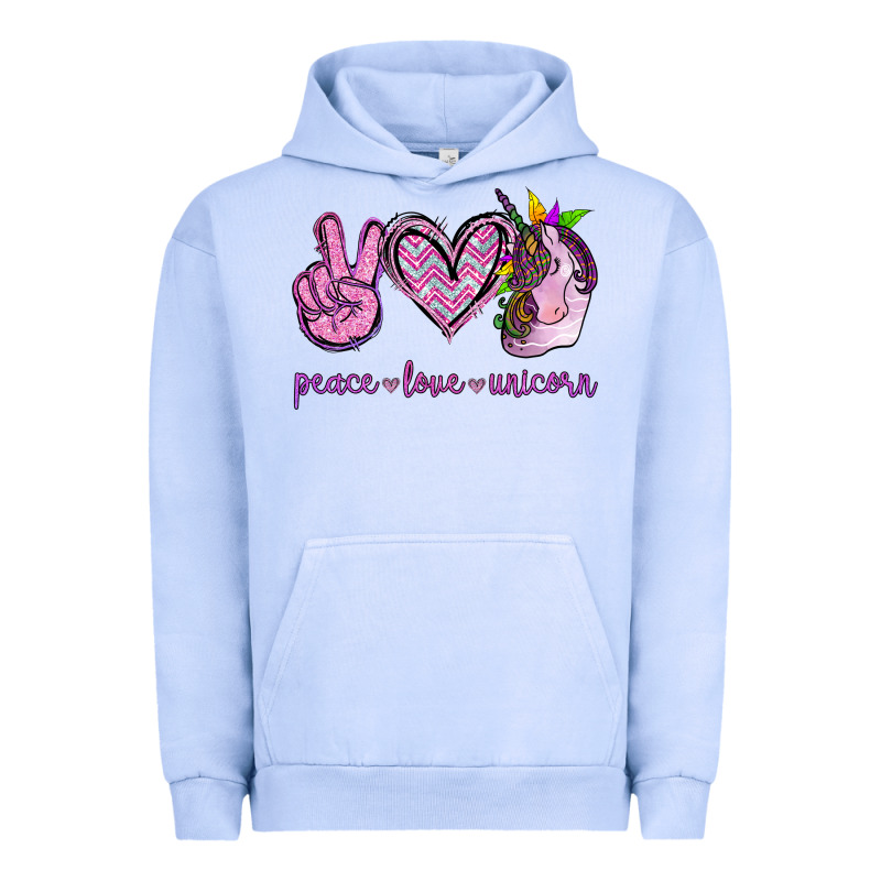 Peace Love Unicorn Urban Hoodie by Jasminsmagicworld | Teevron