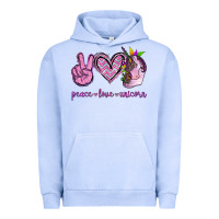 Pigment Grape Ice Peace Love Unicorn Urban Hoodie - Jasminsmagicworld