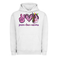 Pigment Lunar Rock Peace Love Unicorn Urban Hoodie - Jasminsmagicworld