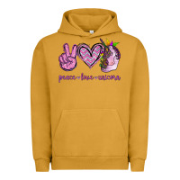 Pigment Peanut Butter Peace Love Unicorn Urban Hoodie - Jasminsmagicworld