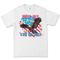 White Stay fly for the 4th of July Premium Tee - FaDigitalArtStudio