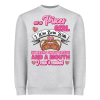 Heather Grey As A Pisces Girl I Was Born With My Heart On My Sleeve And A Mouth Heavyweight Sweatshirt - Jasminsmagicworld