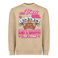 Mushroom As A Pisces Girl I Was Born With My Heart On My Sleeve And A Mouth Heavyweight Sweatshirt - Jasminsmagicworld