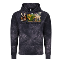 Cloud Black Peace Love Saanen Goats Vintage Hoodie - LillyAllenDesigns