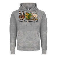 Cloud Rock Peace Love Saanen Goats Vintage Hoodie - LillyAllenDesigns