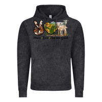 Vintage Black Peace Love Saanen Goats Vintage Hoodie - LillyAllenDesigns