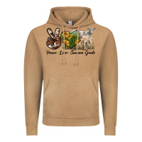 Vintage Camel Peace Love Saanen Goats Vintage Hoodie - LillyAllenDesigns