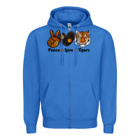 True Royal peace love tigers Zipper Hoodie - RanaPortraitStore