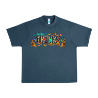 Midnight Navy Happy thanksgiving Urban Heavy Tee - CowhideDigitalArt