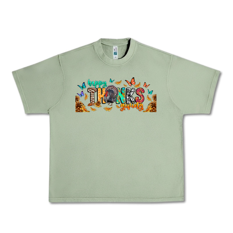 Happy Thanksgiving Urban Heavy Tee by CowhideDigitalArt | Teevron