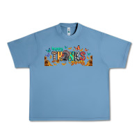 Pebble Blue Happy thanksgiving Urban Heavy Tee - CowhideDigitalArt