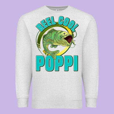 Reel Cool Poppi Premium Sweatshirt Designed By Jasminsmagicworld