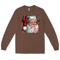 Chestnut merry Christmas santa Long Sleeve Tee - CowhideDigitalArt