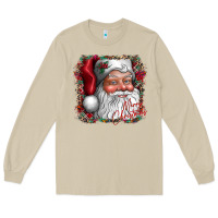 Mushroom merry Christmas santa Long Sleeve Tee - CowhideDigitalArt