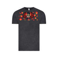 Vintage Black sugar skull rose libbey glass Vintage Tee - BundleAndBundleShop