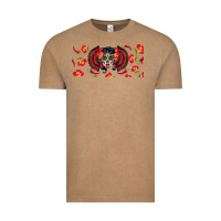 Vintage Coffee sugar skull rose libbey glass Vintage Tee - BundleAndBundleShop