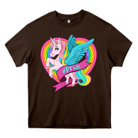 Chocolate Brown pride lgbtq unicorn Heavy Core Tee - OliviaCreatesArt