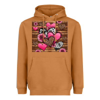 Meerkat valentines day western hearts and sunflowers Heavyweight Hoodie - Jasminsmagicworld