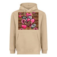 Mushroom valentines day western hearts and sunflowers Heavyweight Hoodie - Jasminsmagicworld