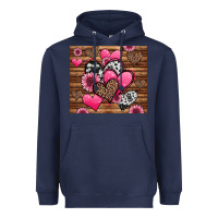 Navy valentines day western hearts and sunflowers Heavyweight Hoodie - Jasminsmagicworld