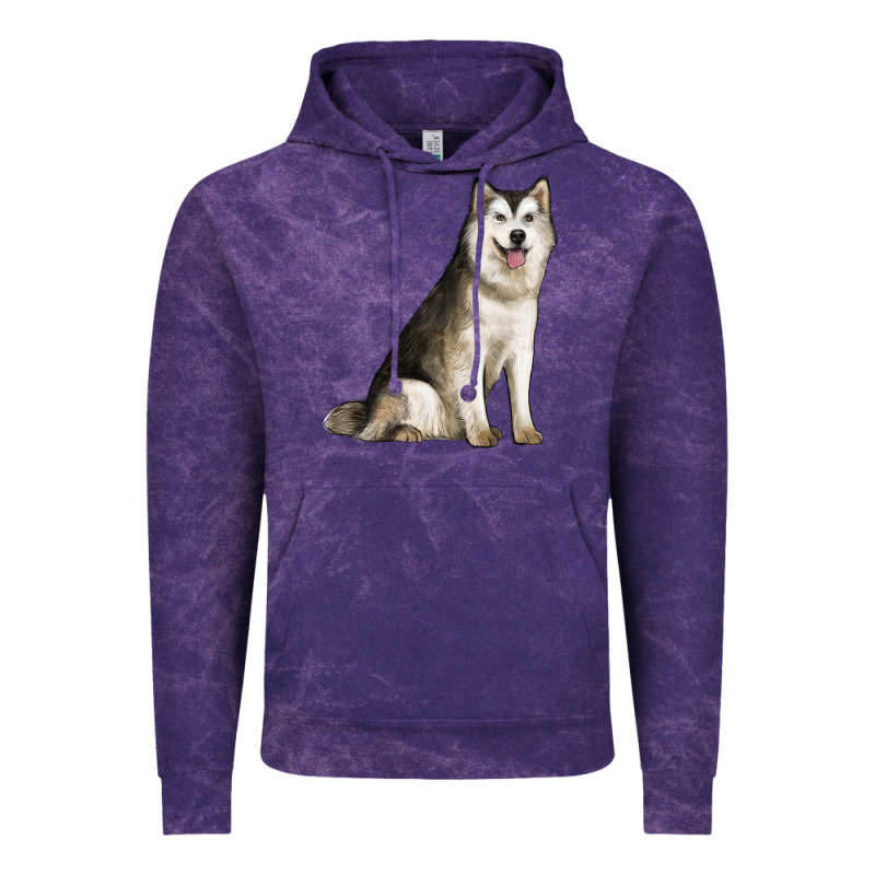 Alaskan Malamute Dog Vintage Hoodie by LillyAllenDesigns | Teevron
