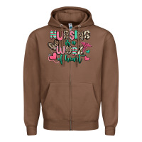 Chestnut nursing is a work of heart Zipper Hoodie - RanaPortraitStore