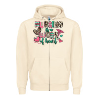 Sandshell nursing is a work of heart Zipper Hoodie - RanaPortraitStore