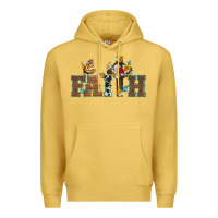 Antique Gold faith cross and butterfly with sunflower leopard and roses Premium Hoodie - Artiststas