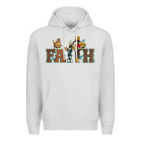 Dove Grey faith cross and butterfly with sunflower leopard and roses Premium Hoodie - Artiststas