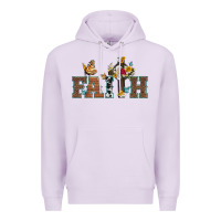 Lilac faith cross and butterfly with sunflower leopard and roses Premium Hoodie - Artiststas