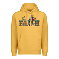 Mustard faith cross and butterfly with sunflower leopard and roses Premium Hoodie - Artiststas