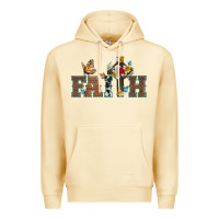 Pina Colada faith cross and butterfly with sunflower leopard and roses Premium Hoodie - Artiststas