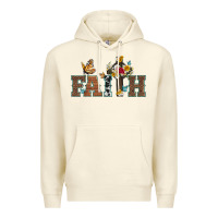 Sandshell faith cross and butterfly with sunflower leopard and roses Premium Hoodie - Artiststas